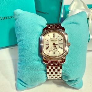 Stainless steel watch, Tiffany & Co Mark Coupe